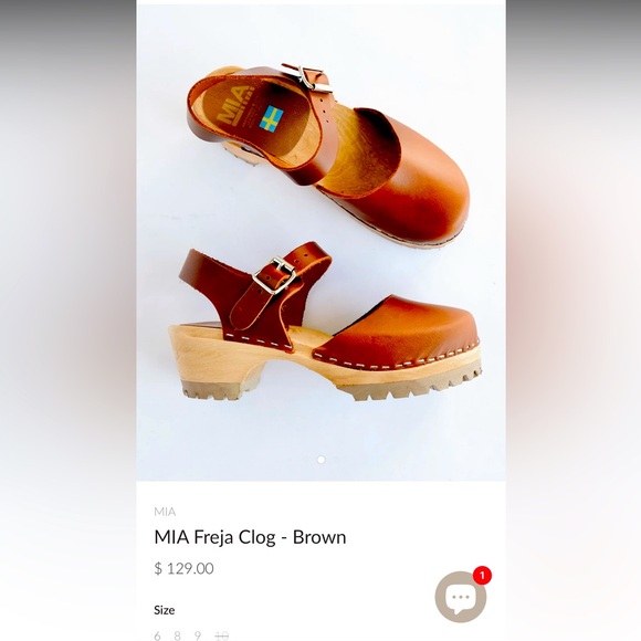MIA Swedish Tan Wooden Heel Clogs - Picture 2 of 15